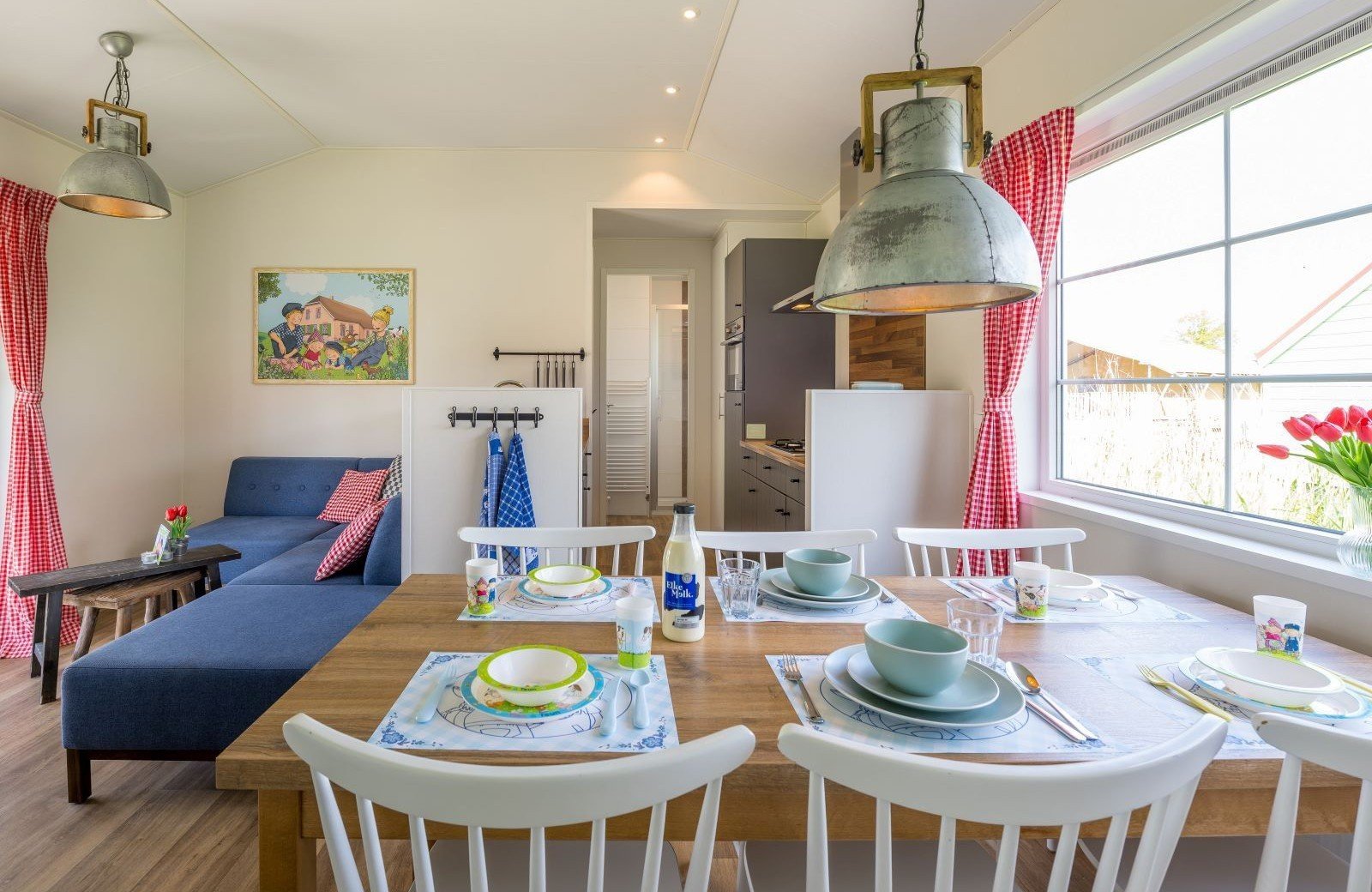 Fien en teun boerderijtje 6 personen leefruimte