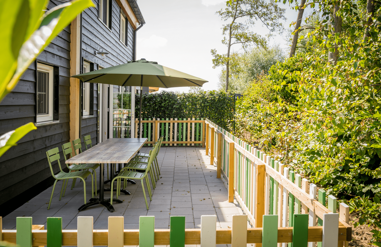 Hooischuur tuin familie resort molenwaard