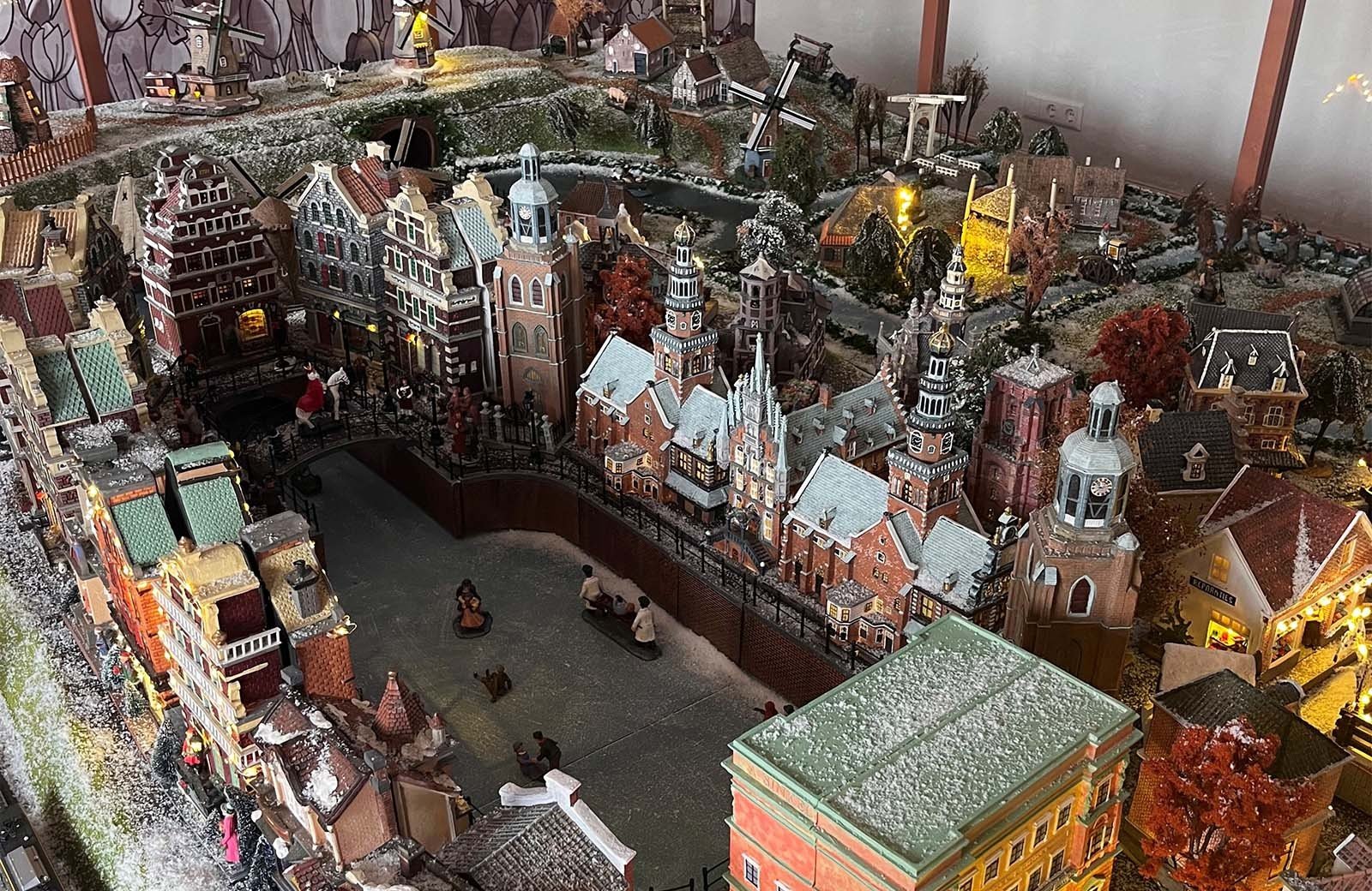 Molenwaard Christmas Village in miniature