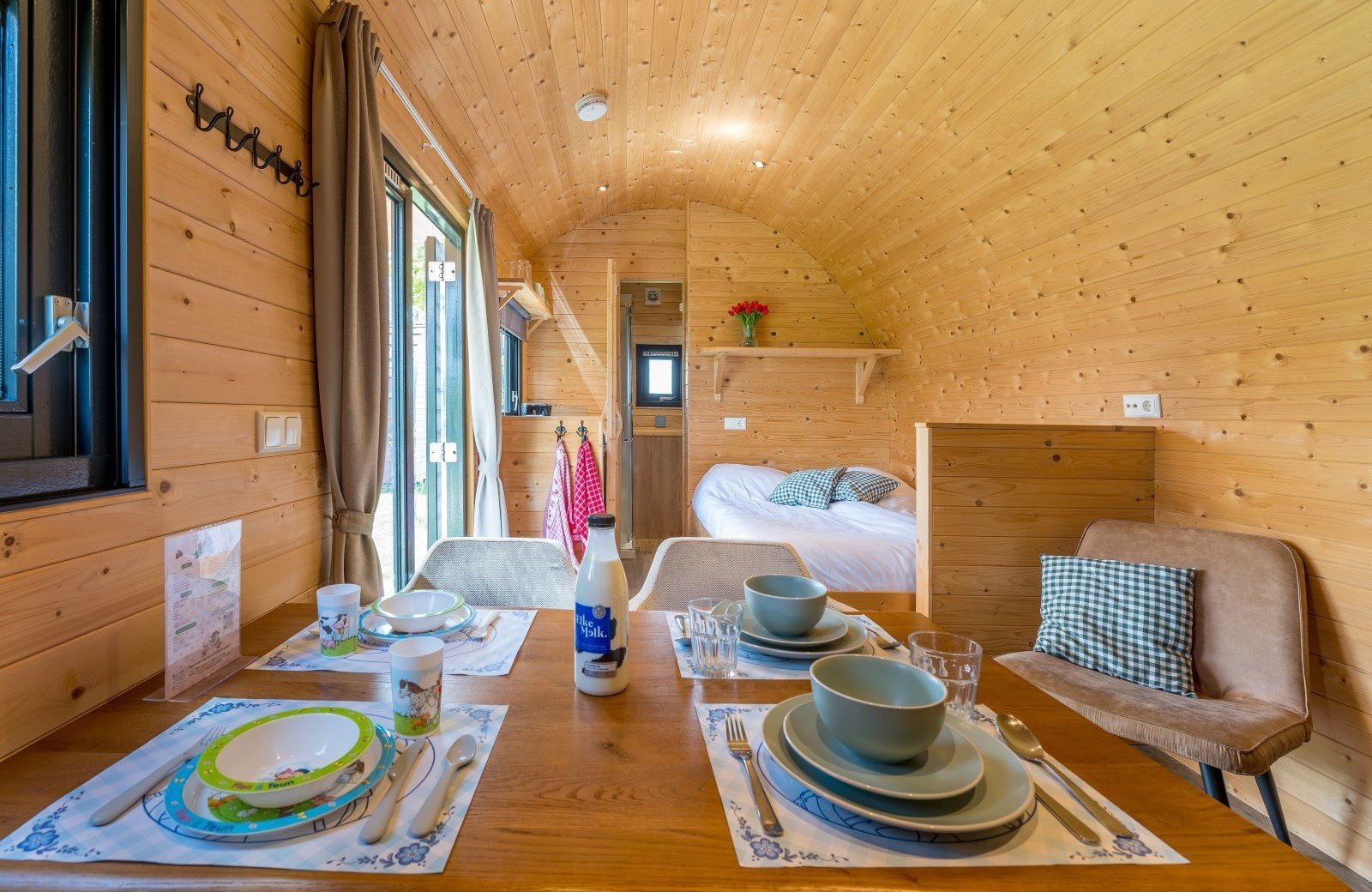 Polderlodge 4 personen leefruimte