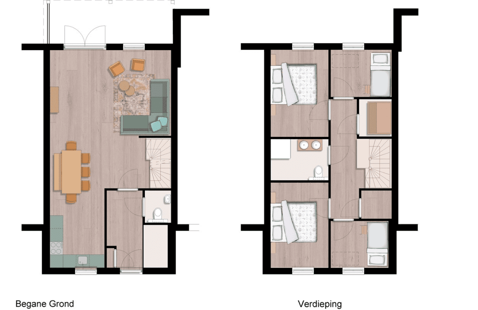 Rosa de koe accommodatie bij Familie Resort Molenwaard