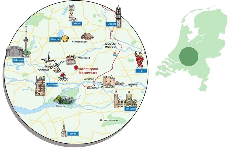 omliggend gebied familie resort molenwaard