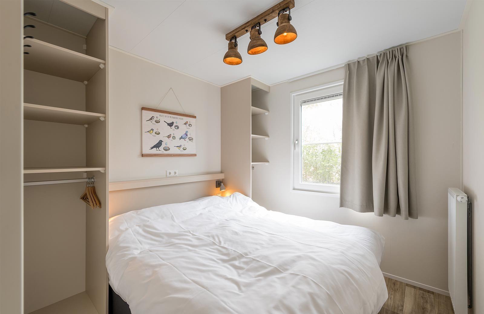 Biesboschchalet slaapkamer familie resort molenwaard