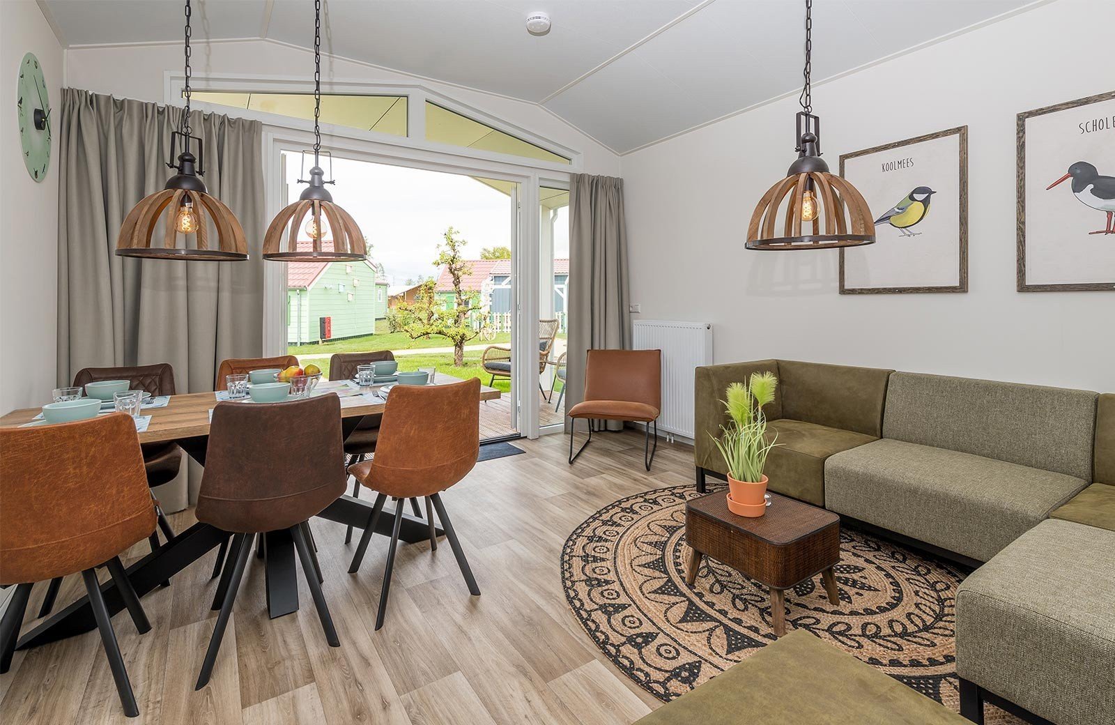 biesboschchalet woonkamer familie resort molenwaard